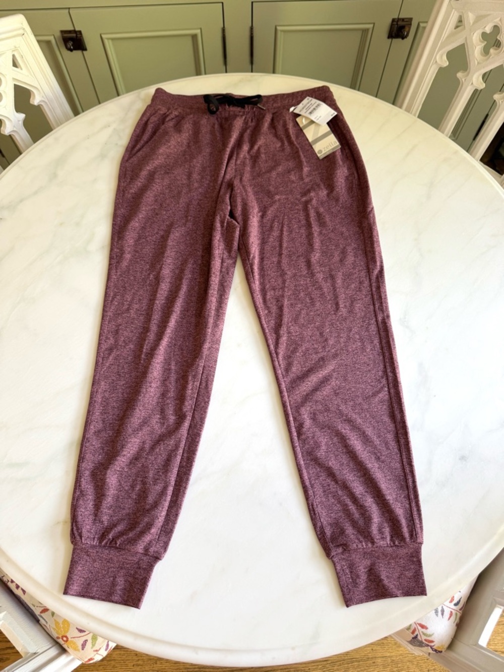 Zella Heathered Burgundy Leggings